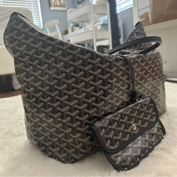 Goyard Goyardine Saint Louis GM w/ Pouch - Picture 11 of 13